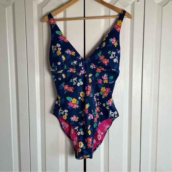 Vera Bradley Other - Vera Bradley Reversible One Piece Floral Swimsuit Women’s 16 | XL Blue Pink Boho